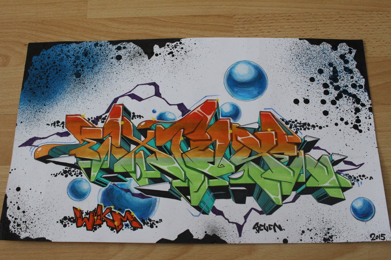 Graffiti Sketch - Photo by SevenSeagal - seven, extase, morbidangel (2015)