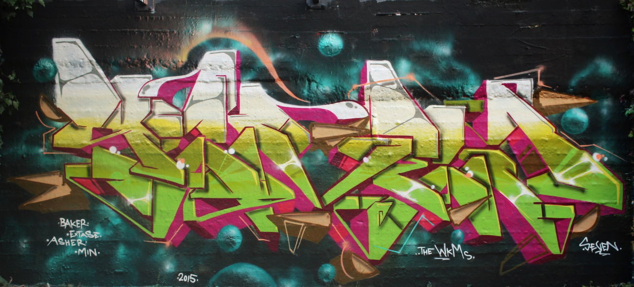 Graffiti Wall in Hamburg - Photo by SevenSeagal - seven, wkm, hamburg (2015)