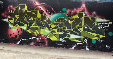 Graffiti Wall in Hamburg - Photo by SevenSeagal - seven, wkm (2016)