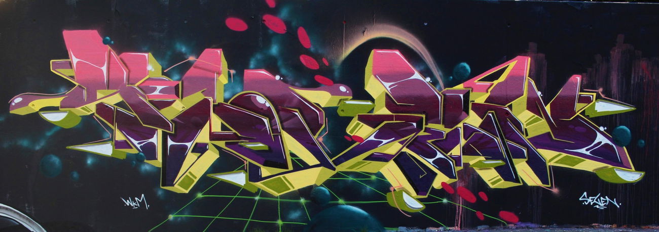 Graffiti Wall in Hamburg - Photo by SevenSeagal - seven, wkm, hamburg (2015)