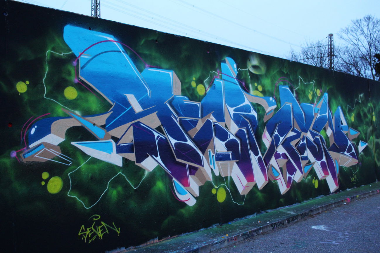 Graffiti Wall - Photo by SevenSeagal - seven, wkm, hamburg (2015)