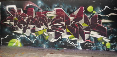 Graffiti Wall in Hamburg - Photo by SevenSeagal - seven, wkm (2015)