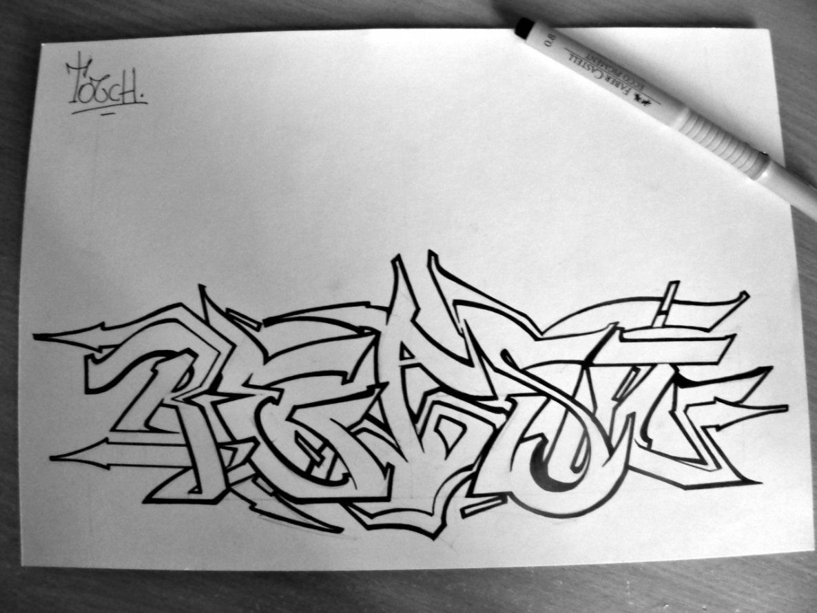 Graffiti Sketch - Photo by Sevenhands - seventouchbattle (2014)