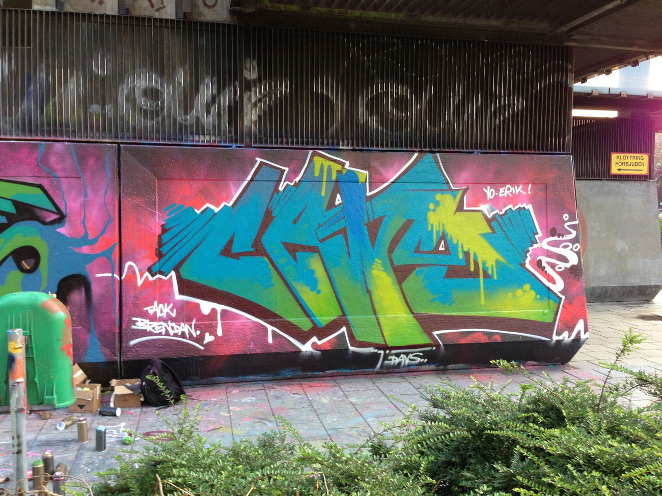 Graffiti Wall in Sverige - Photo by Sews (2013)