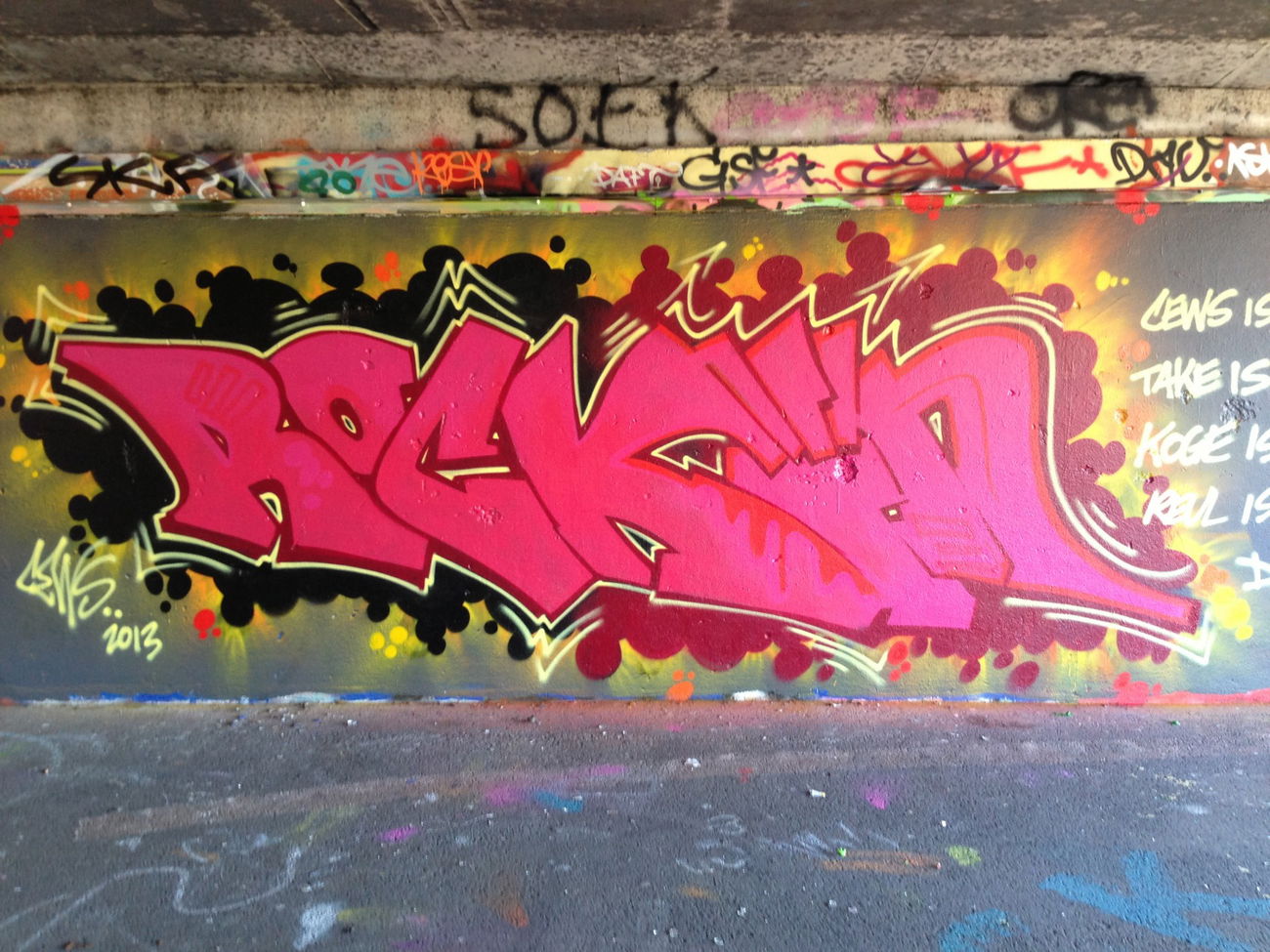 Graffiti Wall in Sverige - Photo by Sews (2013)