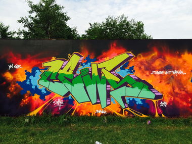 Graffiti Wall - Photo by Sews (2015)