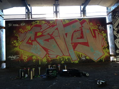 Graffiti Wall in Sverige - Photo by Sews (2013)