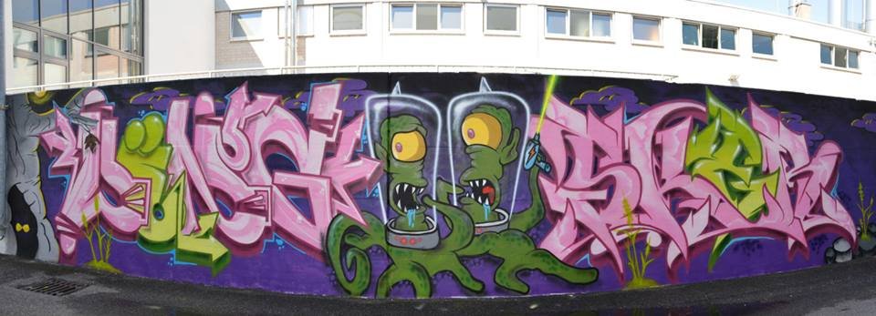 Graffiti Wall - Photo by Shadow - Wöng, +, Sker (2013)