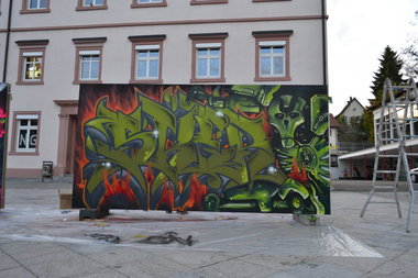 Graffiti Wall - Photo by Shadow - Sker, /, Wöng (2013)