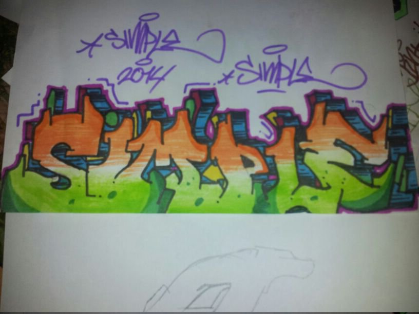 Graffiti Sketch - Photo by ShakSurab - Simple, Sketch, Battle (2014)