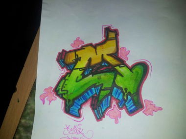 Graffiti Sketch - Photo by ShakSurab - M, Mink, Sketch (2014)
