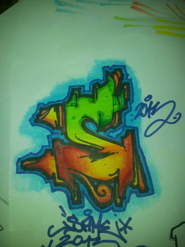 Graffiti Sketch - Photo by ShakSurab - S, Same, Sketch (2013)