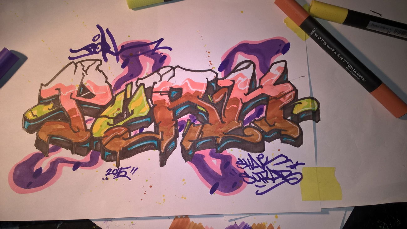 Graffiti Wall - Photo by ShakSurab