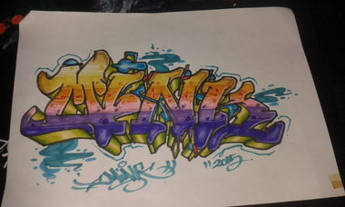 Graffiti Sketch - Photo by ShakSurab - Sketch, Mink, Wildstyle (2015)
