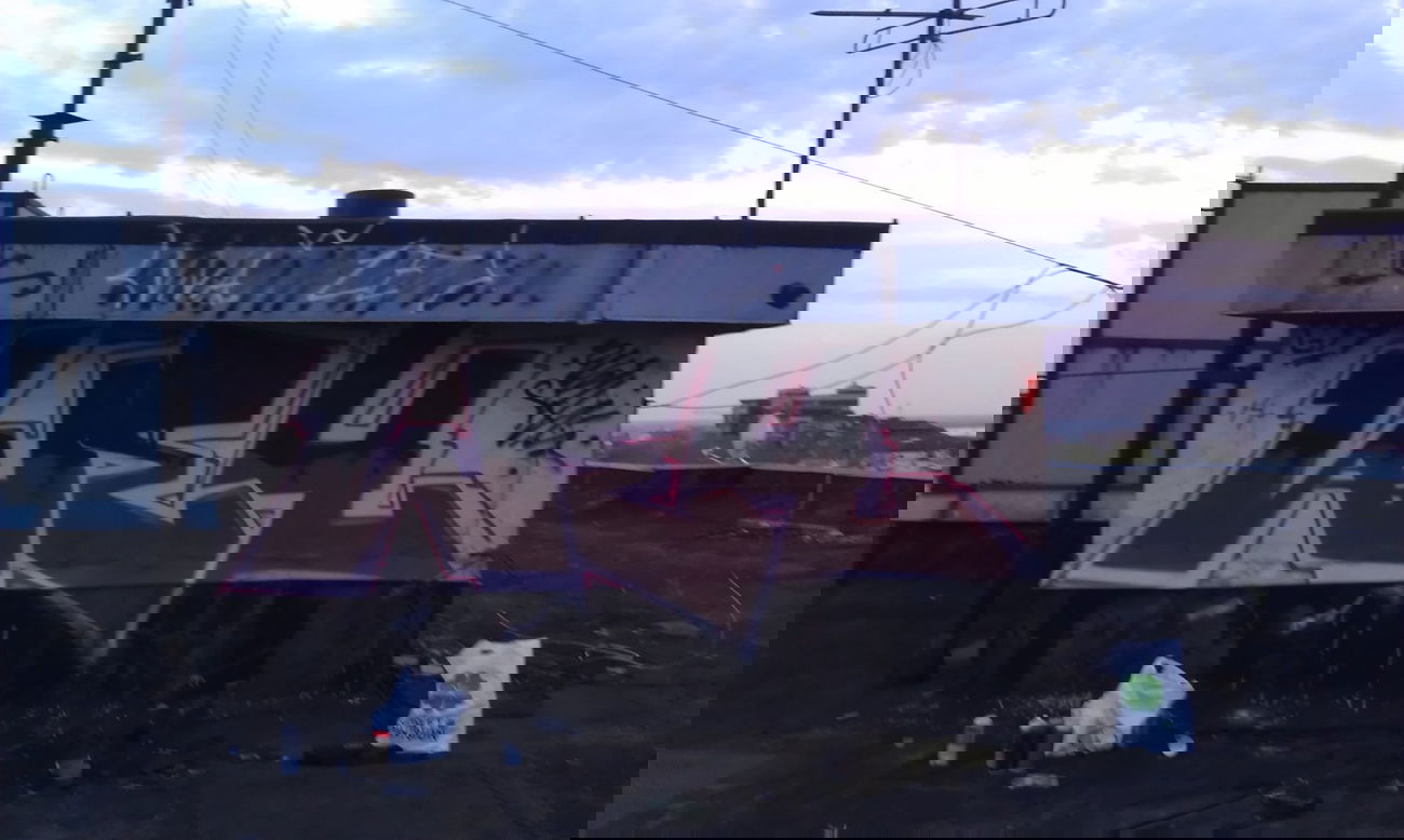 Graffiti Bombing - Photo by Shene - Rooftop, Russia, Freestyle