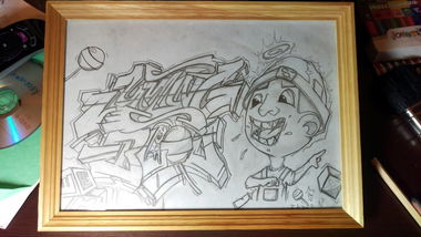 Graffiti Sketch - Photo by Shene - pen, wilds, style (2015)