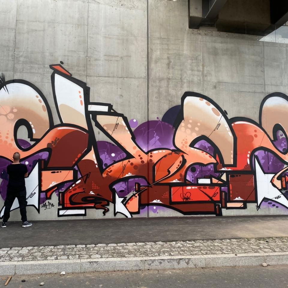 Graffiti Wall in Basel - Photo by Shez4000 - art, colours, graffiti (2018)