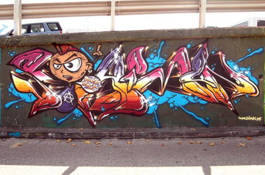 Graffiti Wall in Palma de Mallorca - Photo by Shimun - Shimun, Graffiti, Palma (2013)