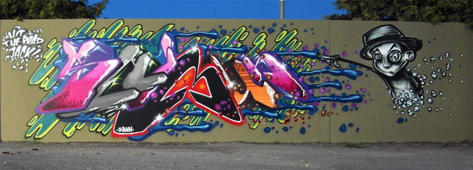 Graffiti Wall in Hamm - Photo by Shimun - Shimun, Hit, the