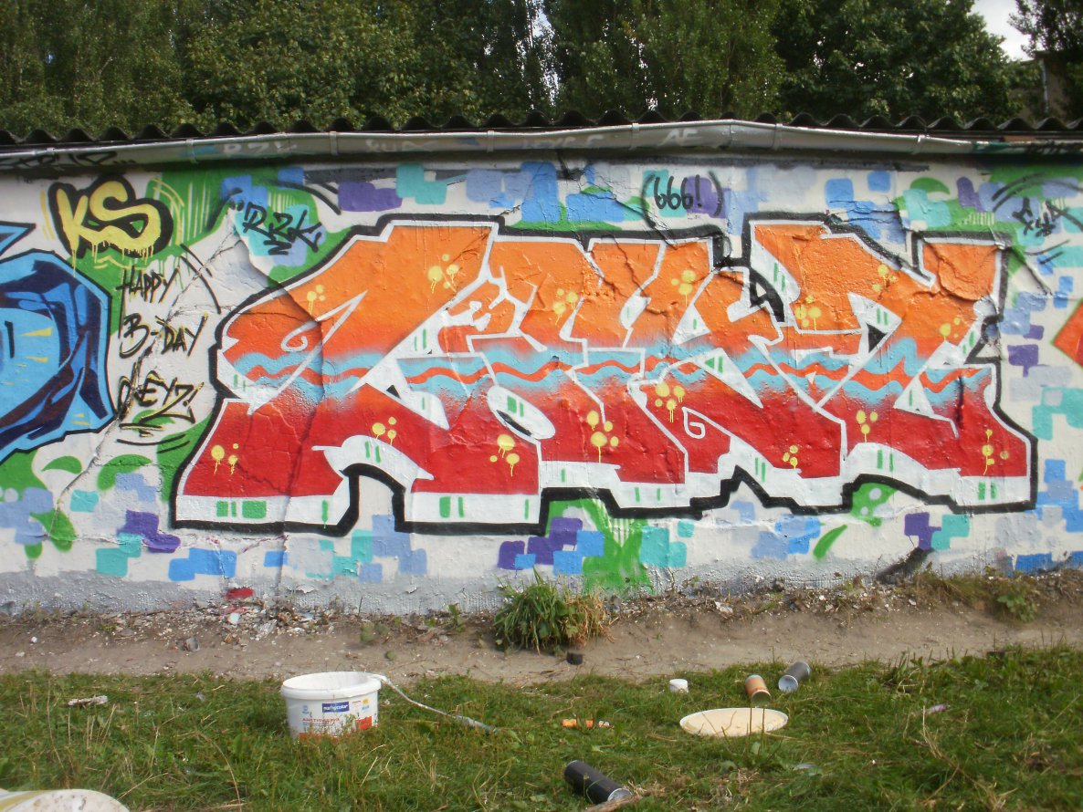 Graffiti Wall - Photo by Shizzler - Leyz36, RZK, FUA