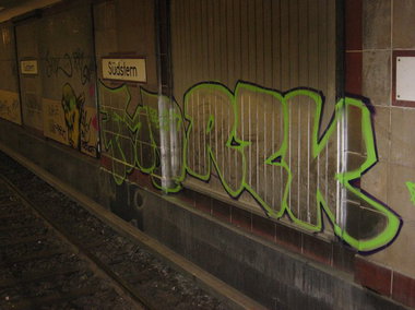 Graffiti Bombing - Photo by Shizzler - RZK, FMD