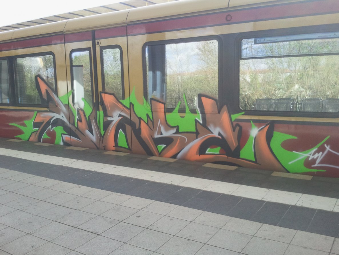 Graffiti Train - Photo by Shizzler - Ruebe, AMD