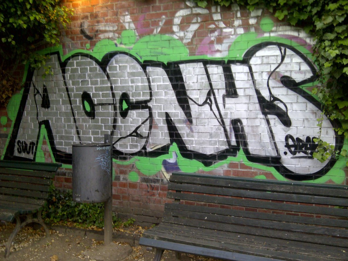 Graffiti Bombing - Photo by Shizzler - AOC, NHS (2014)