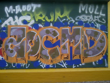 Graffiti Bombing - Photo by Shizzler - AOC, CMD (2014)