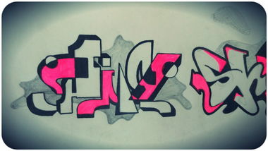 Graffiti Sketch in Gus-Khrustalny - Photo by Shmel - Shmel (2013)