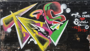 Graffiti Wall in Russia - Photo by Shmel - Shmel, TFS (2013)