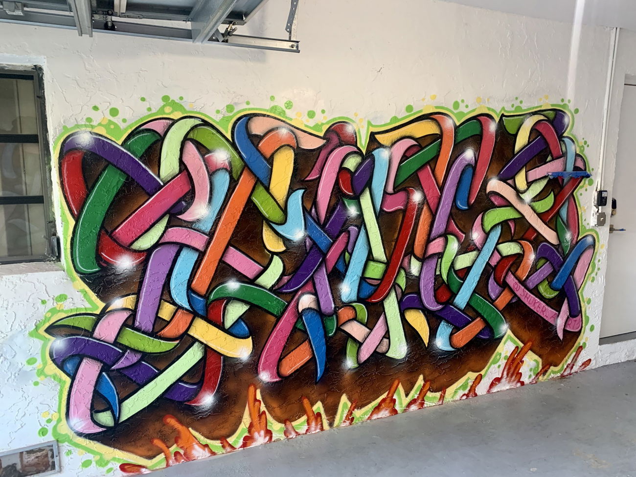 Graffiti Wall in West palm - Photo by Shoker - shoker, graffiti, wildstyle (2021)