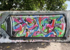 Graffiti Wall in Miami - Photo by Shoker - shoker, can, spray (2021)