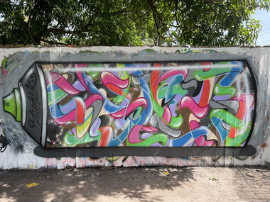 Graffiti Wall in Miami - Photo by Shoker - shoker, can, spray (2021)