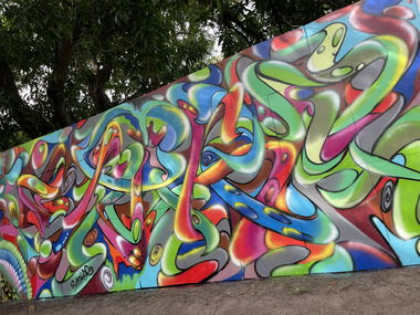 Graffiti Wall in Fort lauderdale - Photo by Shoker - shoker, graffiti, wildstyle (2021)