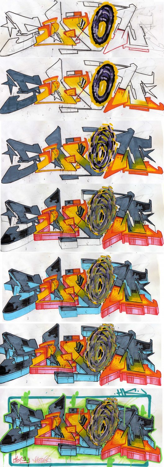 Graffiti Sketch in Pula - Photo by Showtime