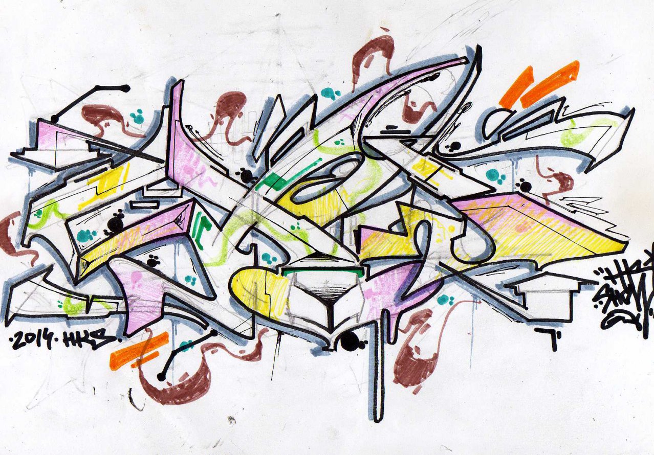 Graffiti Sketch in Motovun - Photo by Showtime