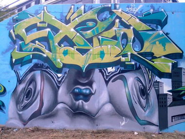 Graffiti Wall in Rijeka - Photo by Showtime - Show, Maska (2014)