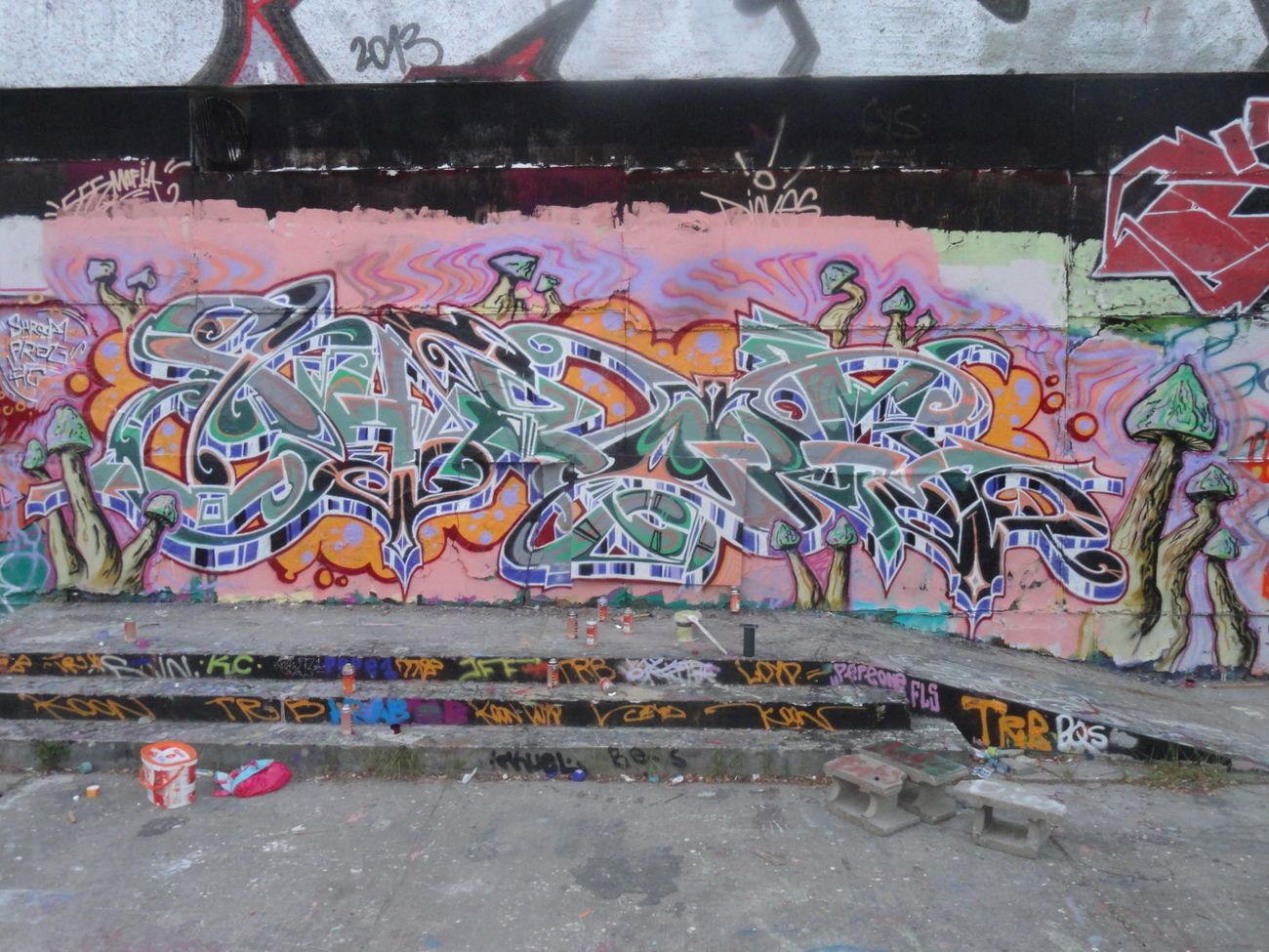 Graffiti Wall - Photo by Shroom - Shroom, KC, Pilze