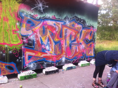 Graffiti Wall - Photo by Shroom - Prot, KC, Mick
