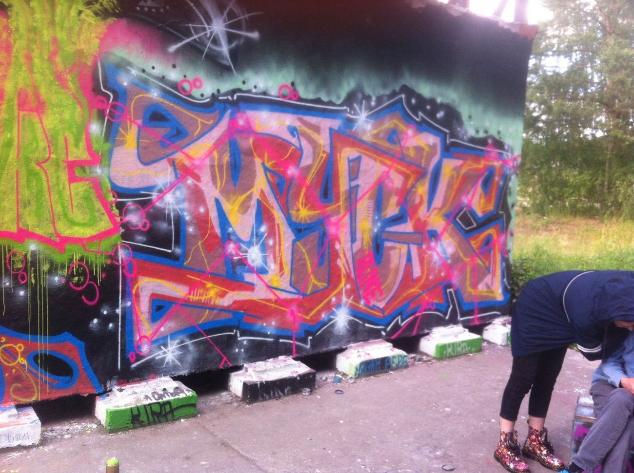 Graffiti Wall - Photo by Shroom - Prot, KC, Mick