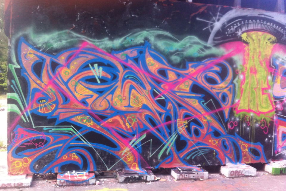 Graffiti Wall - Photo by Shroom - Prot, KC, Mick