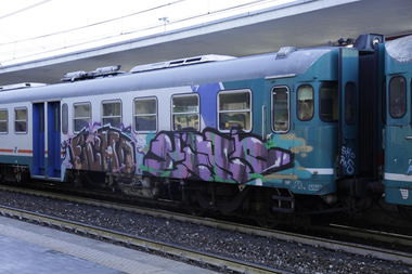 Graffiti Train - Photo by ShrotterSpotter - veneto (2015)