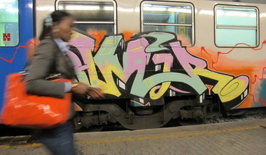 Graffiti Train in Florence - Photo by ShrotterSpotter - Amir, Firenze, Florenz (2013)