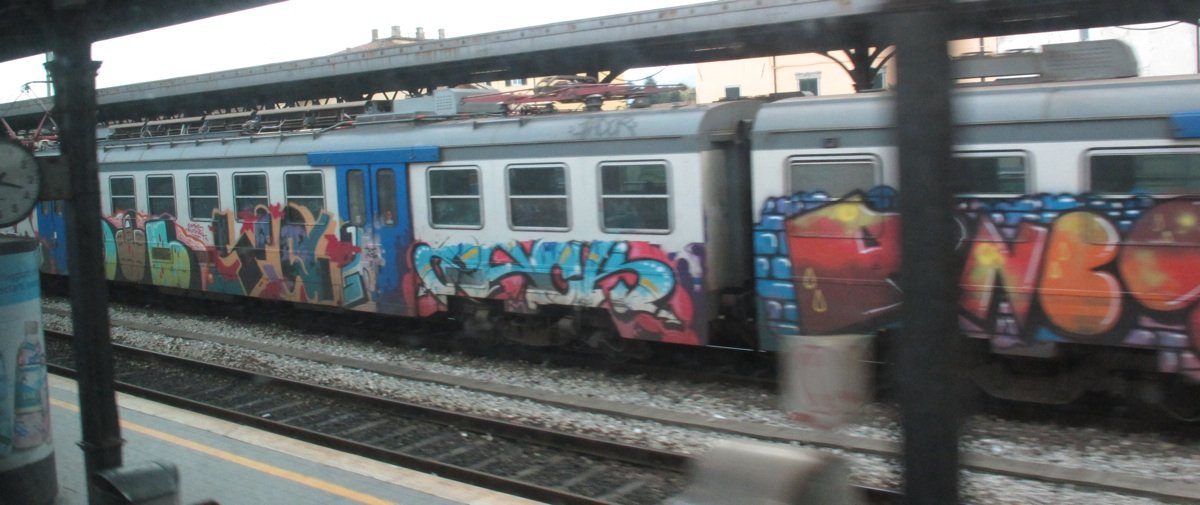 Graffiti Train in Italy - Photo by ShrotterSpotter - little, Italy (2013)