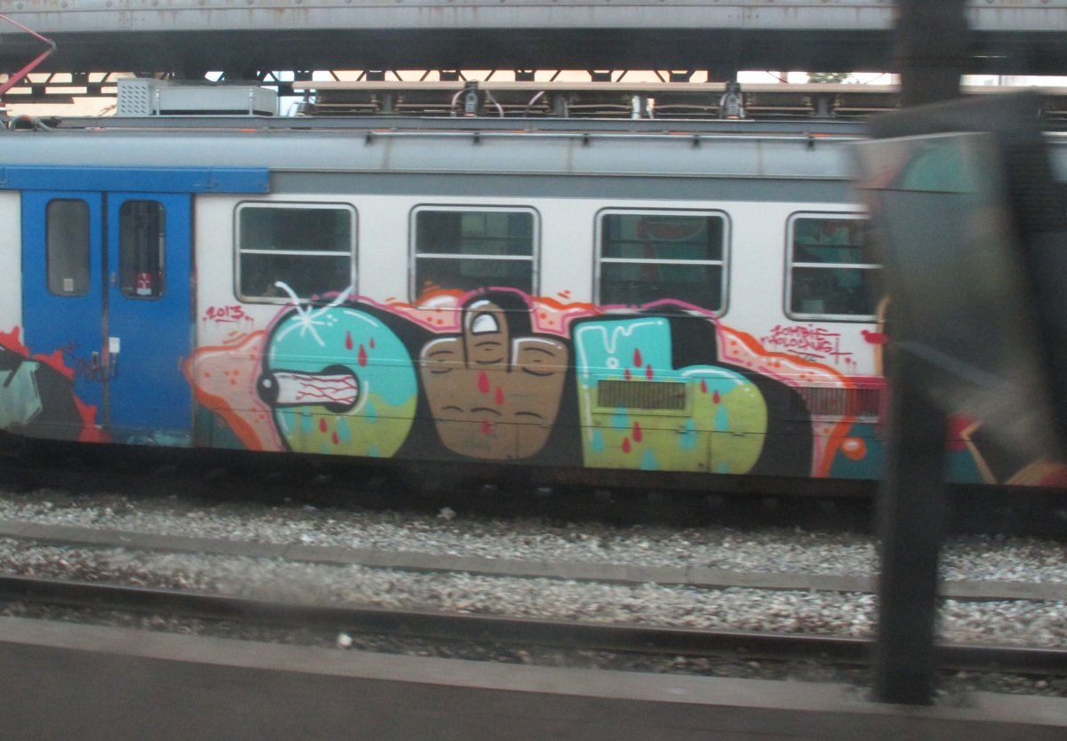 Graffiti Train in Empoli - Photo by ShrotterSpotter - little, italy (2013)
