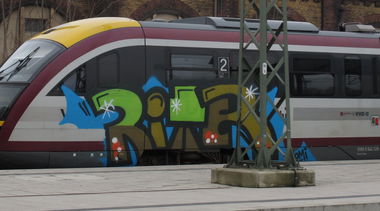 Graffiti Train in Dresden - Photo by ShrotterSpotter - Ritter (2014)