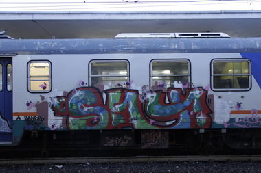 Graffiti Train - Photo by ShrotterSpotter - veneto (2015)