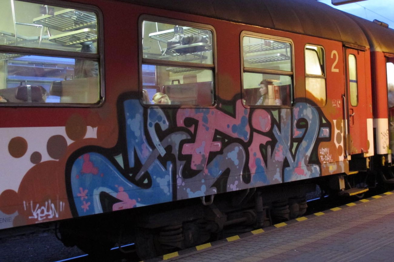 Graffiti Train - Photo by ShrotterSpotter - bratislava (2015)