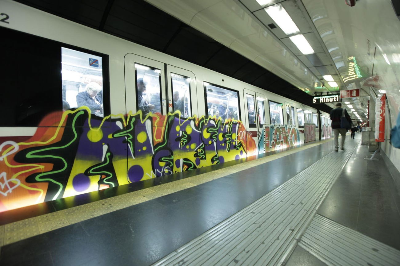 Graffiti Train - Photo by ShrotterSpotter - rome, roma, italy (2016)