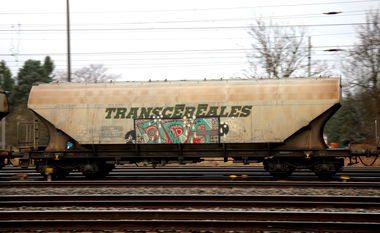 Graffiti Train - Photo by ShrotterSpotter - oda, OutDoorArt, freighttraingraffiti (2014)